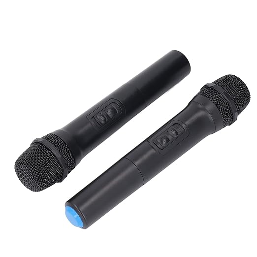 Keenso Dynamic Microphone ABS Construction Noise Reduction Technology 1800mAh Battery Wireless Range 50 to 100 Meters for Karaoke Parties and Home Gatherings