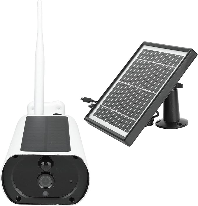 Solar Webcam 4G Outdoor Security Camera 1080P HD with Motion Detection Two - Way Voice Solar Panel Charging - Weatherproof Design Remote Monitoring Ideal for Home Security