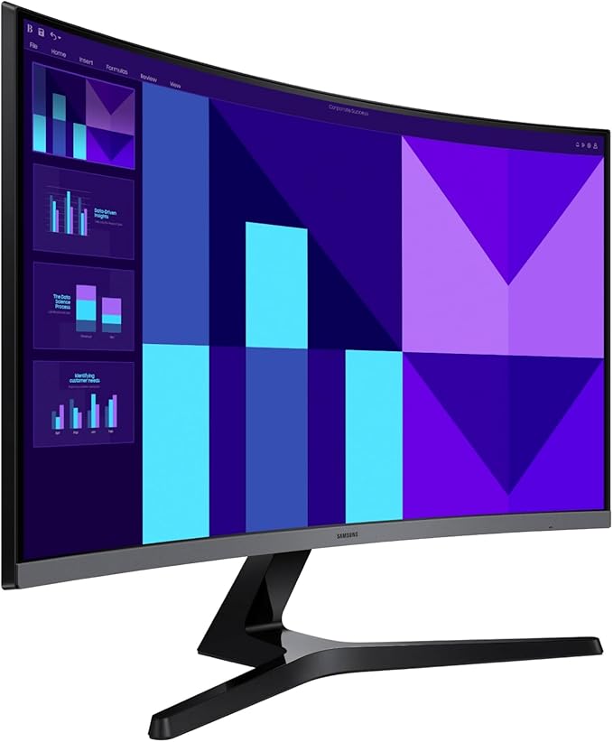 Samsung 27-inch S3 (S39GD) FHD 100Hz Curved Monitor Game Mode Eye Saver Mode Multiple Connectivity with HDMI Port Built-in Speakers LS27D396GANXZA 2025