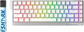 GK GAMAKAY x NaughShark NS68 Hall Effect Rapid Trigger Wireless Gaming Keyboard Bluetooth/USB-C/2.4GHz 8KHz Polling Rate 0.01mm RTOutemu Peach Crystal Magnetic Switch Keyboard (White-Shine Through)