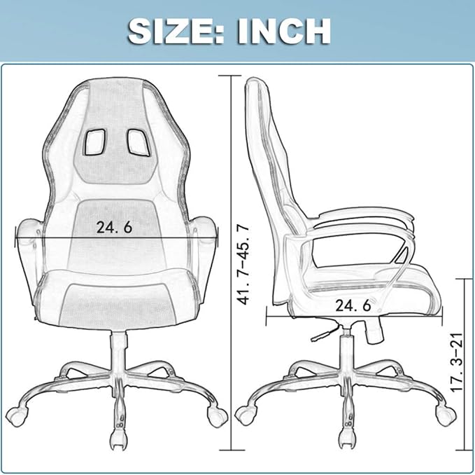 Gaming Office Chair PC Ergonomic Racing Chair PU Leather Heavy Duty Video Game Chair for Home Computer - Camo