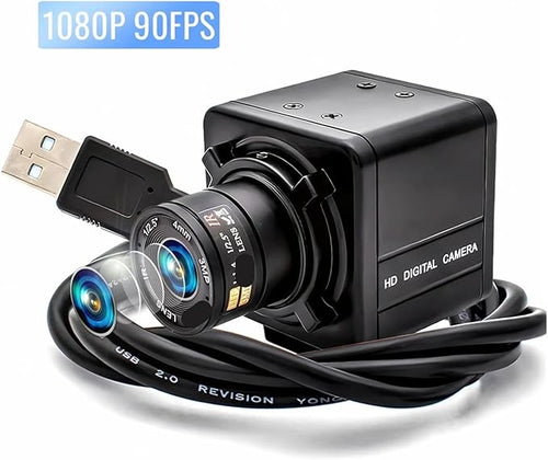 1080P 90FPS Global Shotter USB Camera High Frame AR0234 Industrial Metal Box Fixed Focal Lens Without Blur Mini Webcam