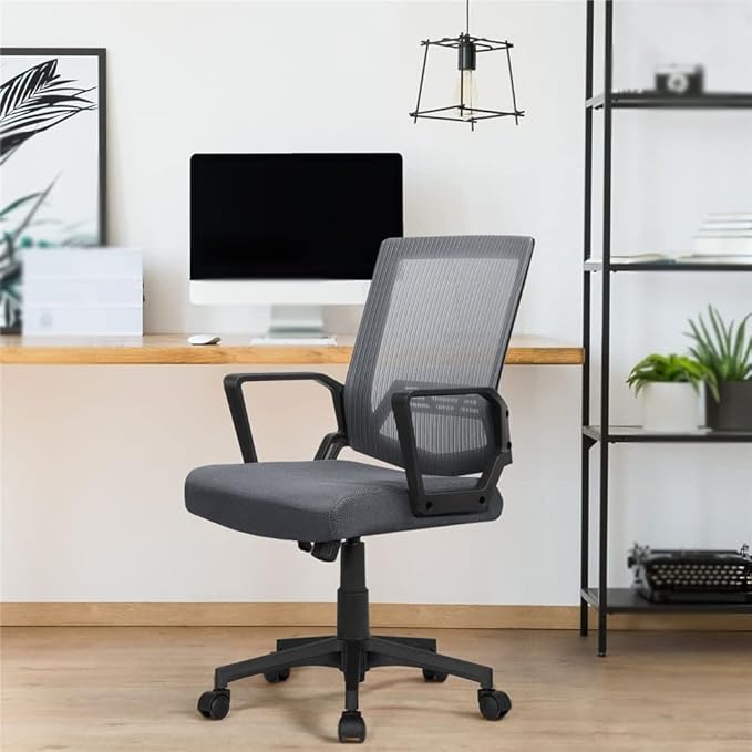 Office Chair Gaming Chair Computer Chair Mid-Back Mesh Adjustable Ergonomic Computer Chair Chair Gaming Furniture Chair Office Ergonomic Chair