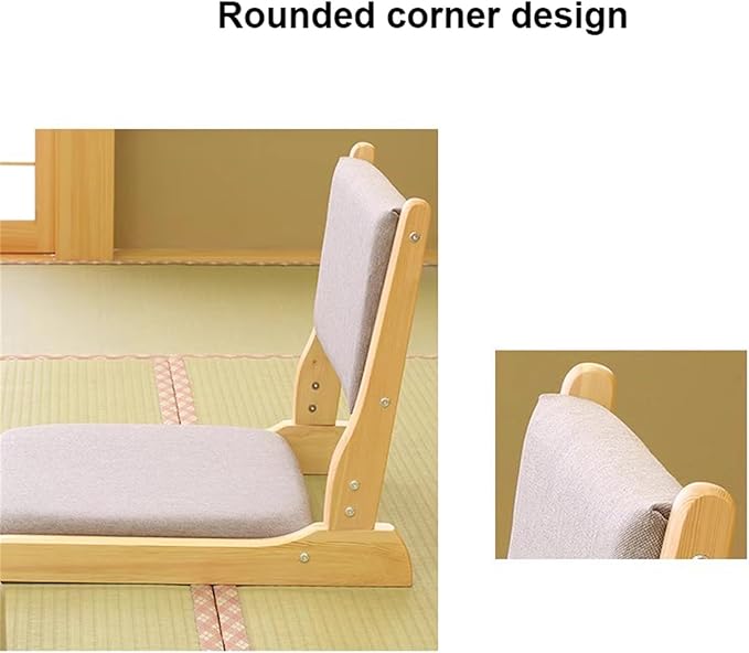 BTZHY Floor Chair Lazy Couch Tatami Chair Tatami Foldable Floor Chair Living Room Chair Floor Seat Home Bay Window Lazy Backrest Chair for Living Room BedroomBalconyG