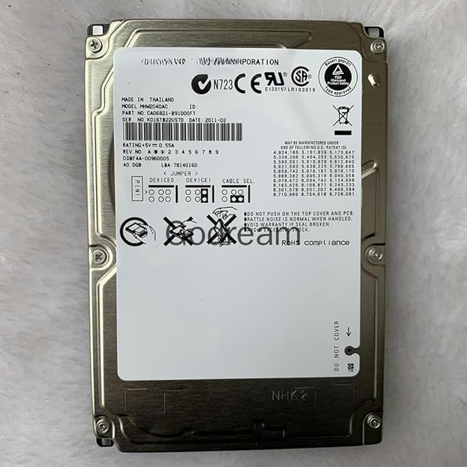 for 2.5 Inch IDE Parallel Port 40G Notebook Hard Disk Vehicle MHW2040AC