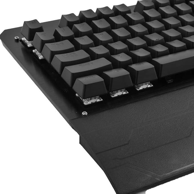 Gaming Mechanical Keyboard LED Backlit 104 Keys USB Wired Blue Switches Black