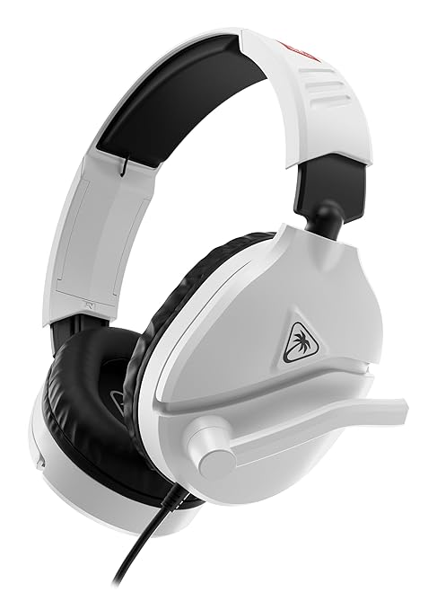 Turtle Beach Recon 70 Wired Gaming Headset - Licensed for Nintendo Switch 2 Nintendo Switch/Lite/OLED Flip-to-Mute Mic Adjustable Lightweight headphones On-Ear Controls 40mm Drivers Black/White