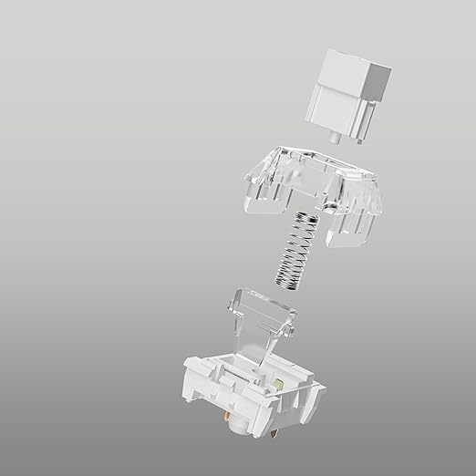 Kailh Box White Pro Switches for mx Mechanical Keyboard3-Pin Thick Clicky/Firm Response/Gaming/RGB/Crisp Sound Switches(Box White Pro 108pcs)