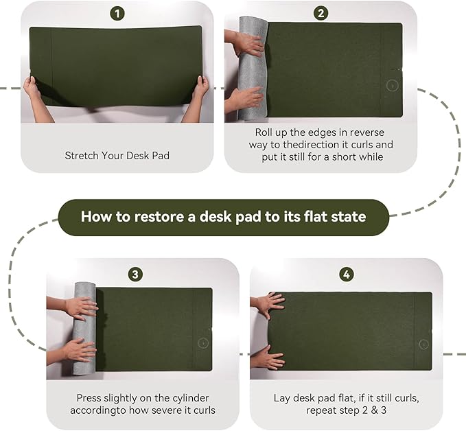 Wireless Charging Mouse Pad 15W Fast Charge Magnetic Charger Desk Pad Large Office Desk Mat (35.4x16.9) with Ultra-Smooth Surface Military Green Computer Mousepad for MacBook PC Laptop