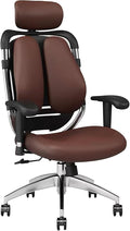 JSWHYBD Gaming Chair with Footrest Office Chair High Back Ergonomic Computer Chair with Lumbar Support Task Chair Reclining Computer Chair Gaming Video Brown