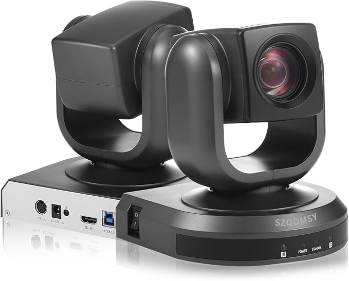 PTZ Camera with 20X Optical Zoom Full HD 1080P60fps HDMI Camera for Conference Rooms Church Events Streaming &amp Video Calls | Compatible with Zoom Skype OBS | Easy Setup