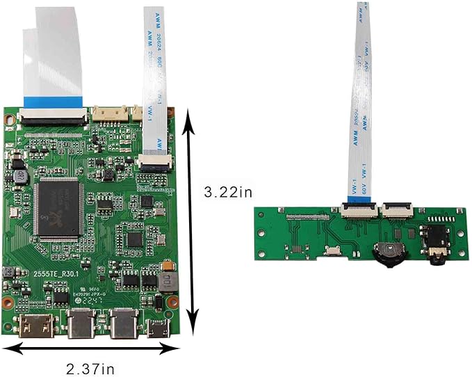 VSDISPLAY 13.3 Inch NV133WUM 1920x1200 Slim LCD Screen Aspect Ratio 16:10 Display Panel with USB-C Control Board