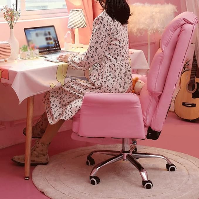 Office Chair Gaming Chair Computer Chair Office Computer Chair Comfortable Soft Gamer Chair PU Leather Chair Rotating Recliner with Footrest