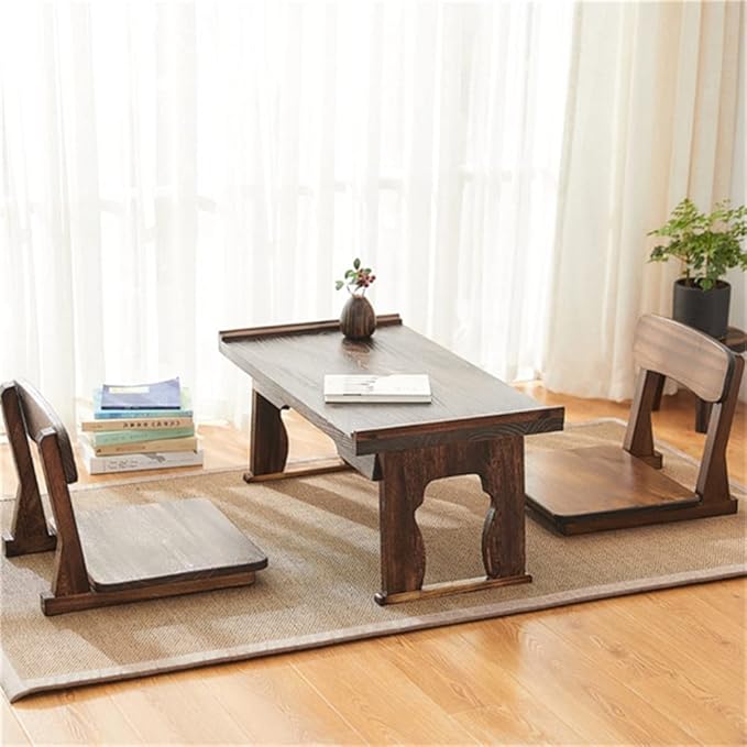 Office Chair Gaming Chair Computer Chair Support for Living Room Furniture Wood Legless Chair Meditation Game Floor Seating with Back