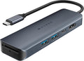 HyperDrive Next 6 Port USB C Hub for Mac PC Chromebook with 4K60Hz HDMI 2 USB-A USB-C 10Gbps 100W Power Delivery 312 MB/s SD Card Reader Ports