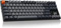 Keychron K8 Tenkeyless Wireless Mechanical Keyboard for Mac White Backlight Bluetooth Multitasking Type-C Wired Gaming Keyboard for Windows with Brown Switch