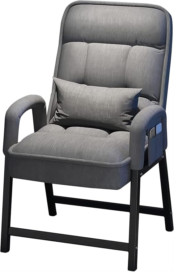 Executive Office Gaming Chair with Lumbar Support for Working Studying Gaming Without footrest