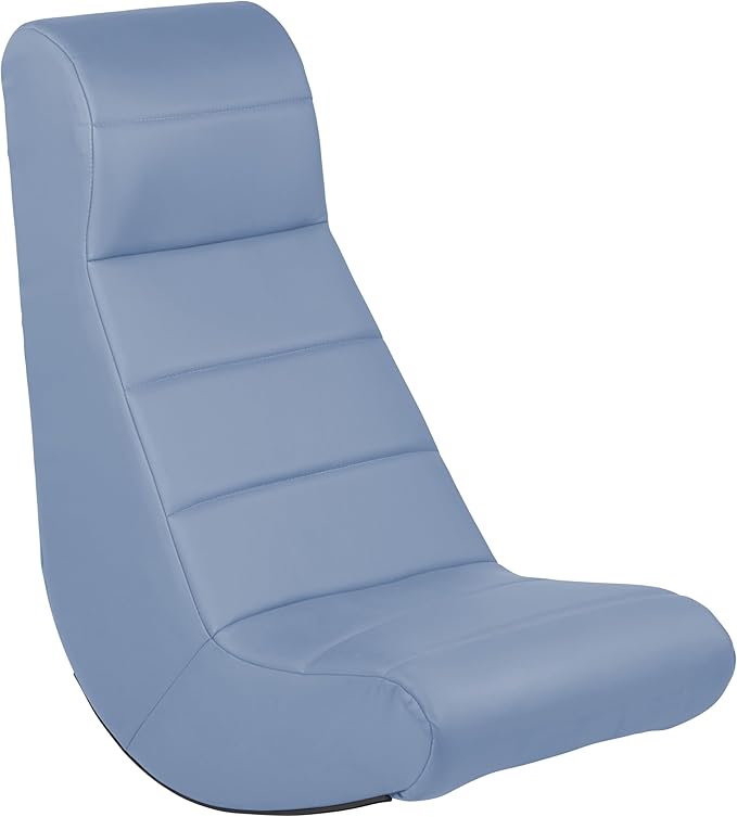 FDP Horizontal Floor Rocker Lightweight Video Rocker for Kids and Teens Ergonomic Chair for Reading Gaming Watching TV - Powder Blue 10488-PB