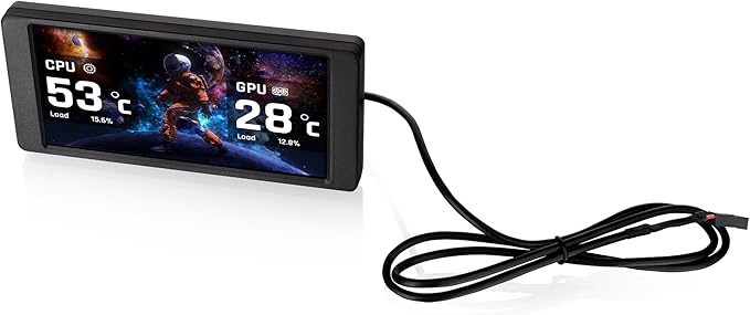 Thermaltake 6.0 Inch LCD Screen Kit 1480x720p TTRGBPlus 3.0 Supported Type-C to USB (9-Pin) Standalone Black AC-079-OO1NAN-A1