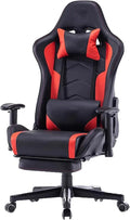 Ergonomic Gaming Chair Cortex Comfortable and Breathable Office Chair Height Adjustable Computer Chair with Footstool(RedCortex_with)