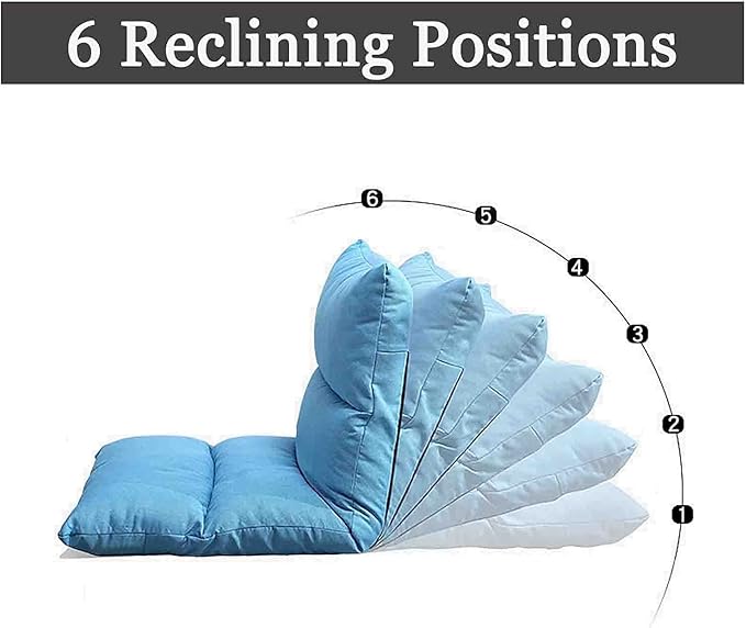 Floor Gaming Chair Fold Up Balcony Chair Tatami Mat Window Seat Cushion Back Support Chair Ergonomic Cushions for Bed (Color : Brown)