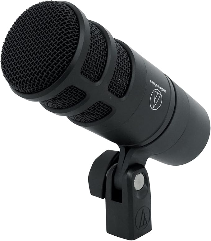 Audiosavings Bundle: Audio Technica AT2040 Dynamic Microphone Bundle with Rockville PRO-M50 Headphones w/Coil Cable Case+Extra Ear Pad &amp DMS40 40 Studio Boom Arm USB Mic Stand+Desk Clamp (3 Item