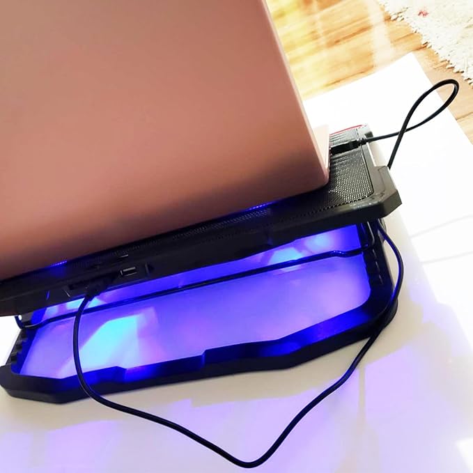 AICHESON AA3 Gaming Laptop 8 Cooling Fans and 2 x 1.3m USB A to A Cables Set