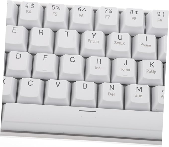 RGB Backlit Keys Mechanical Keyboard Wired Compact Design for Pc and Laptop Ergonomic White Gaming Keyboard Illuminated Keys for Enhanced Visibility