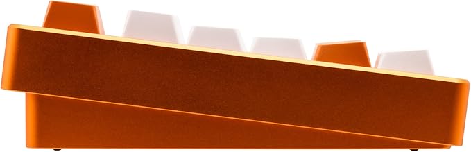 KEEBMONKEY WOBKEY Rainy 75 Aluminum HMX/JWK Switches Mechanical Keyboard with Superior Acoustics Wired BT 2.4G Wireless Connectivity (Pro Orange(Stainless Steel Weight))