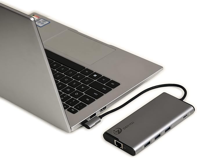 ZYHB02Type C/M to USB3.0 * 3+ RJ45+PD Adapter. Docking Station USB C to PD Adapter.USB C Adapter has 3*USB 1*PD 1*RJ45 Ethernet Ports