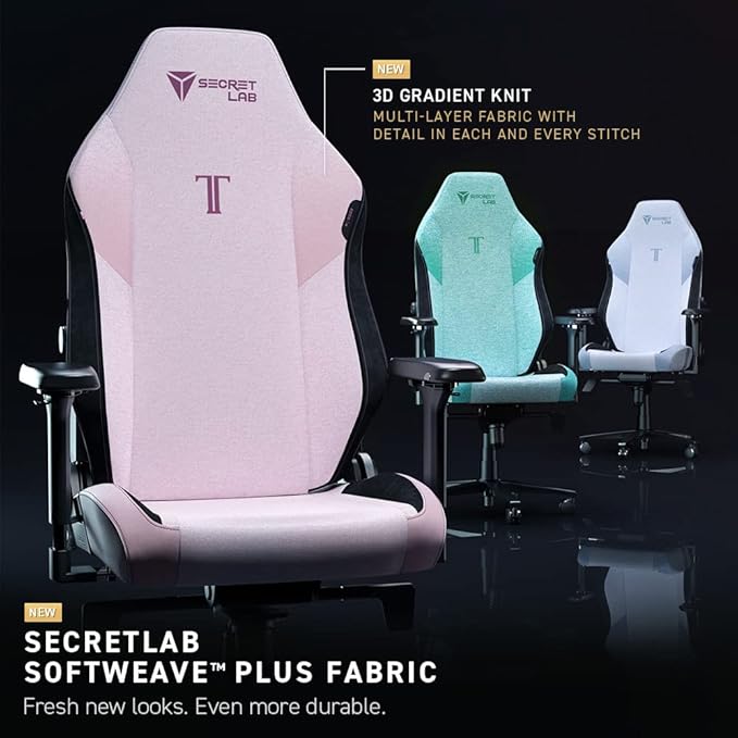 Secretlab Titan Evo Frost Blue Gaming Chair - Reclining Ergonomic &amp Heavy Duty Computer Chair with 4D Armrests Magnetic Head Pillow &amp Lumbar Support - Big and Tall Up to 395 lbs - Blue - Fab