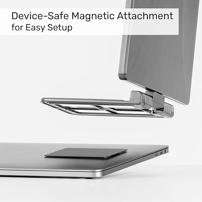 SideTrak Swivel 14 Patented Attachable Portable Monitor for Laptop | FHD TFT Laptop Dual Screen | Mac PC &amp Chrome Compatible | Fits All Laptops | Powered by USB-C® or Mini HDMI (Light Silver)