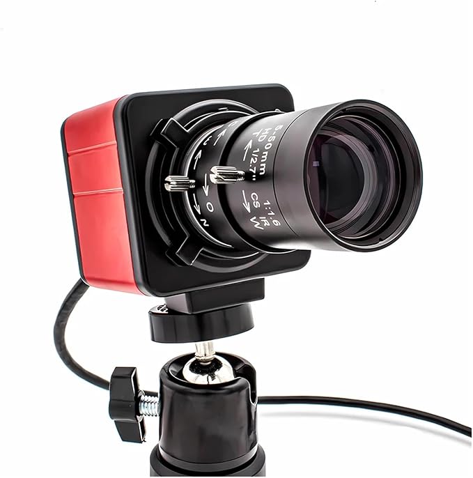 4K Mini POE IP Camera 3 4 5 8MP Security Protection Webcam 50mm Manual Varifocal Lens Industrial Network Camera