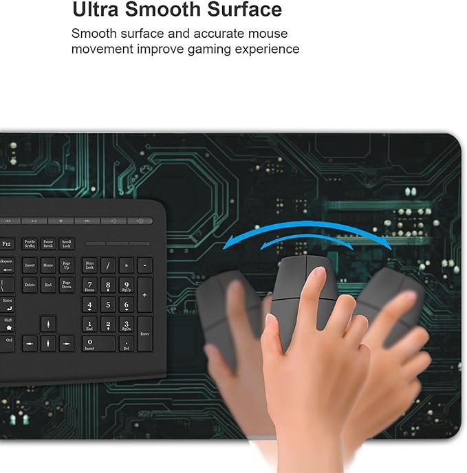 AQQA 3XL Huge Mouse Pads Oversized (48x24) - Extra Large Gaming XXXXL Mouse Pad for Full Desk - Mousepad with Stitched Edges Non-Slip Rubber BaseDesk Mat for LaptopComputer &amp PC Animated Styl