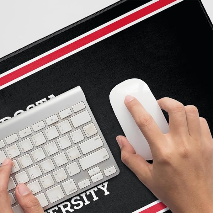 Valdosta State Blazers Primary Logo Stripes Large Gaming Mouse Pad Desk Mat with Stitched Edges Non-Slip Base for Gamer Home and Office 31.5 x 15.7