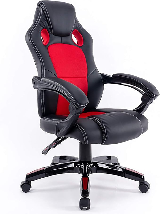 Office Chair Gaming Chair Computer Chair Gaming Chair Racing Office ChairPU Leather Rolling Computer Chair with Thick SeatHeight Adjustable Game Chair High Back Swivel Gamer Chair Recliner