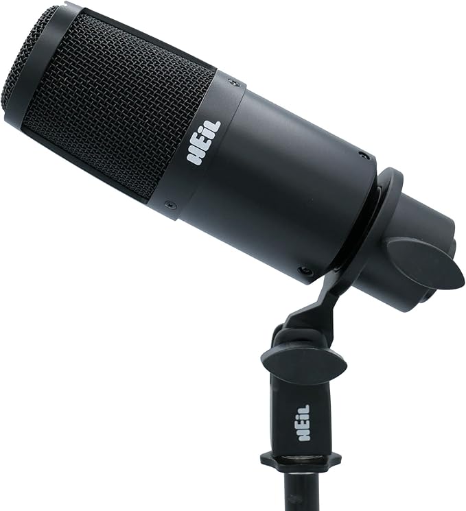 Heil PR 30 Dynamic XLR-Microphone for Video Podcast Live Sound Instrumentals Recording and Broadcast Wide Frequency Response Smooth Sound Superior Rear Noise Rejection - Black