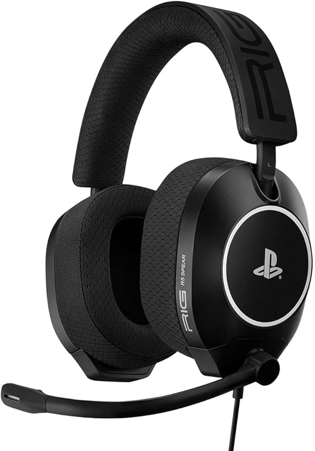 Official PlayStation R5 Pro HS Wired Gaming Headset Black for PS5 Compatible PS4 Wired Headphones 3.5 mm Jack