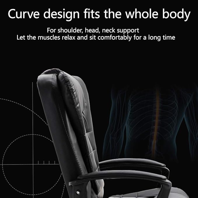 High Back Ergonomic Fabric Gaming Chair with Double Seat Cushion Design for Office Meeting Room Gray