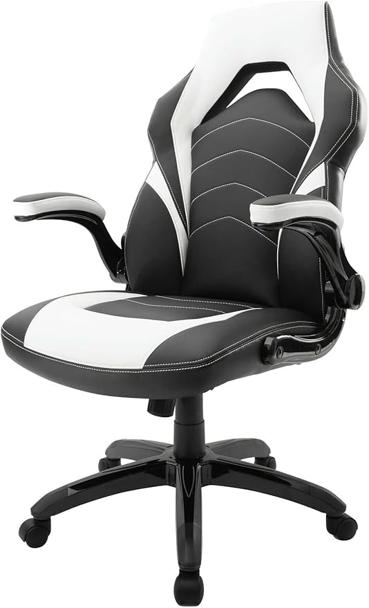 Office Chair Bonded Leather Gaming Chair Black Desk Chair Gaming Chair