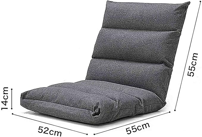 Recliner Chair Indoor Floor Gaming Chair Bed Chairs Sofa Lazy Chair with Back Support Pillow Lightweight