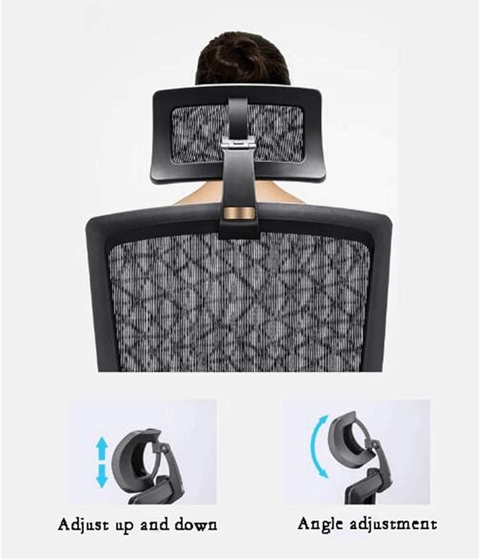 YYDS Chair Mesh Gaming Chair High-Back Executive Ergonomic Swivel Chair with Rotating Lifting Armrest and 2D Headrest Office Chair Ergonomically (Color : Grey)