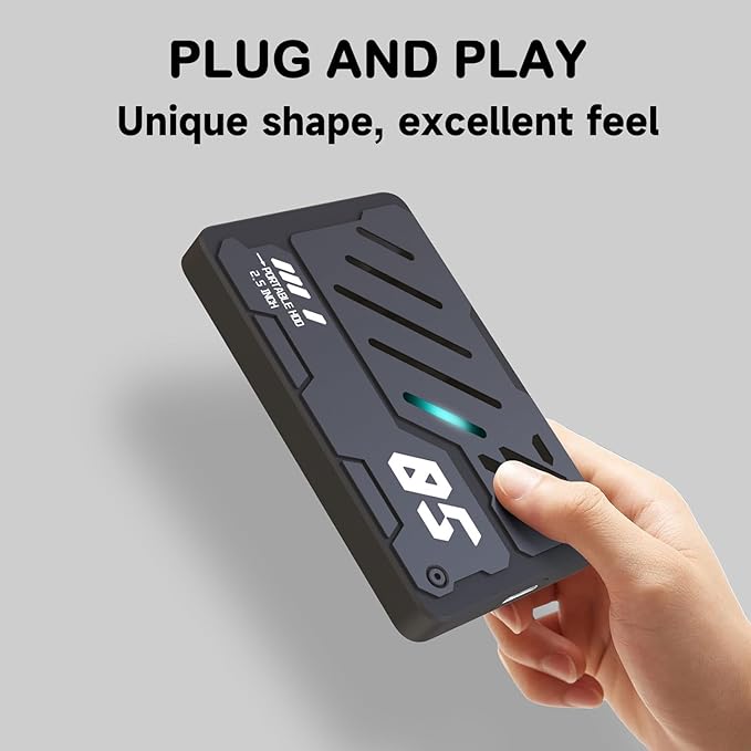 Ultra Slim Portable External Hard Drive USB 3.1 Type C HDD Storage for PC Laptop Mac Xbox one PS4 PS5 (250GB)