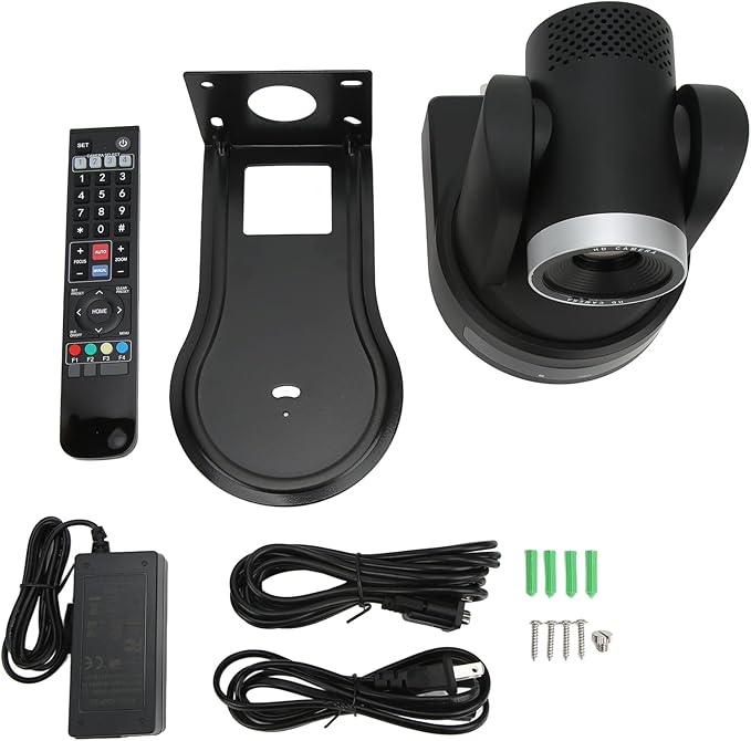 Yoidesu Tiny PTZ Webcam 10X Optical Zoom Camera PTZ HD 1080P Video Conference Camera System SDI IP Output Webcam for Online Meeting Class Live Streaming (US Plug)