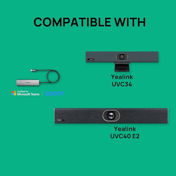 Yealink UVC34 Conference Room Video &amp BYOD-Box USB Hub Buddle