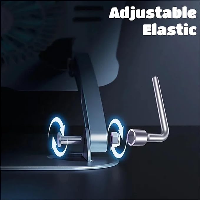 Laptop Stand with Computer Cooling Fan Pad for Adjustable Aluminum Alloy Bracket Laptop Cooler Base Stand Foldable(T619 Type 1-Color 1)