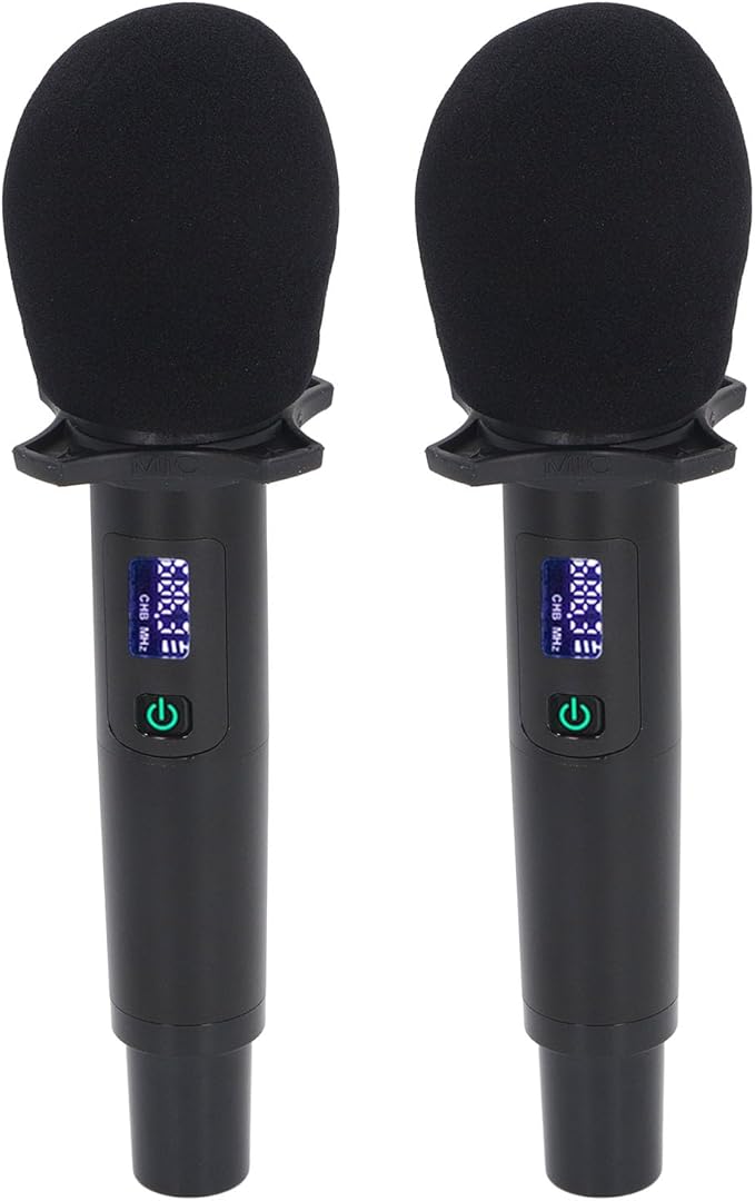 Keenso Professional Microphone Karaoke Mic Dynamic Coil Design with Reverb Function for Stage Studio Home Singing
