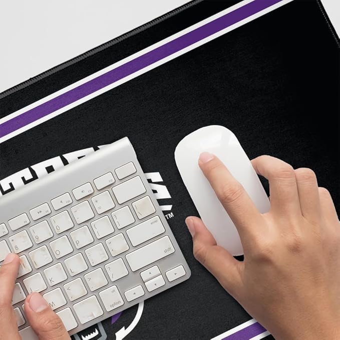Central Arkansas Bears Primary Logo Stripes Large Gaming Mouse Pad Desk Mat with Stitched Edges Non-Slip Base for Gamer Home and Office 31.5 x 15.7