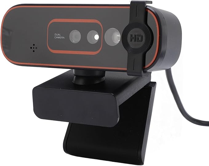 Dpofirs 1080P 30fps Webcam USB Computer Camera with Noise Canceling Microphone for Laptop Desktop PC Private Cover