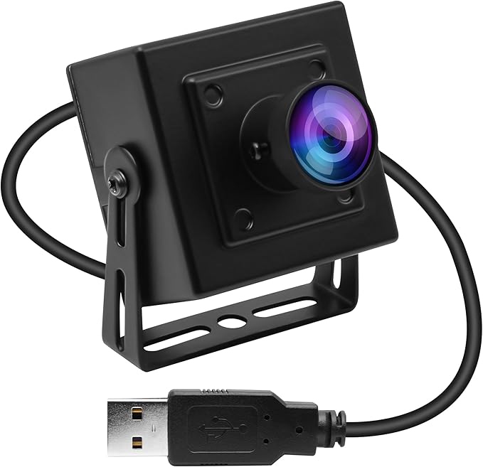 MMlove USB Camera 1080P HD Webcam 170 Degree Wide Angle Fisheye Lens High Frame Rate120fps 60fps 30fps Plug&ampPlay Web Camera for Skype/Zoom/FaceTime/HangoutsPC/Laptop/Raspberry Pi